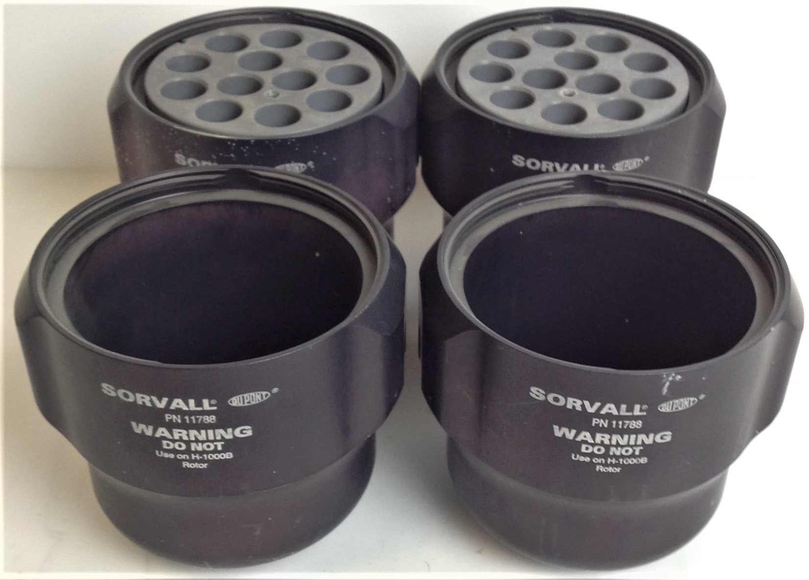 Used Sorvall ST-H750 Swing-Out Rotor with 11788 Buckets and Inserts - 4 x 750mL