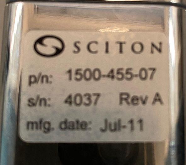 Used Sciton High Frequency YAG Scanner W/ Chill Plate Hair removal P/N:1500-455-07