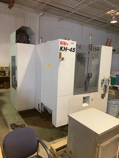 Used KIWA KH45 4 AXIS 400MM HORIZONTAL MACHINING CENTER
