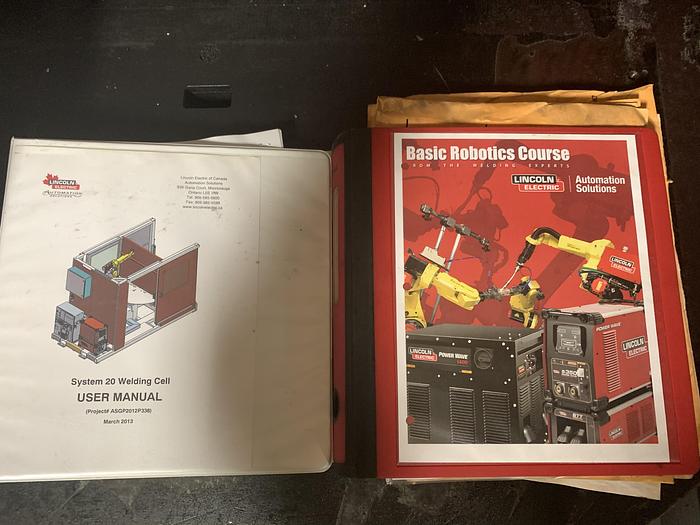 Used LINCOLN ELECTRIC SYSTEM 20 MIG WELDING CELL WITH FANUC ARCMATE 100IC ROBOT AND R30iB CONTROLLER