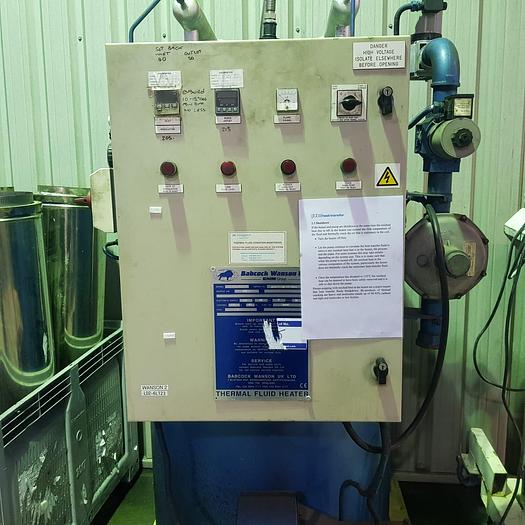 Used Bancock Wanson 400B Thermal Oil Heater