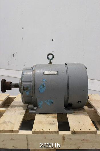 Used General Electric 5K4256C2 Motor, 10 Hp, 1760 Rpm, 208-220/440 Volt, 256U Frame, 13.2 Amp, 1.0 S.F. #22331