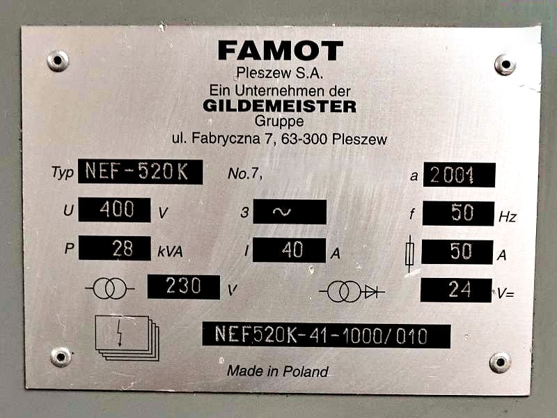 Used Gildemeister NEF520 K - 2001