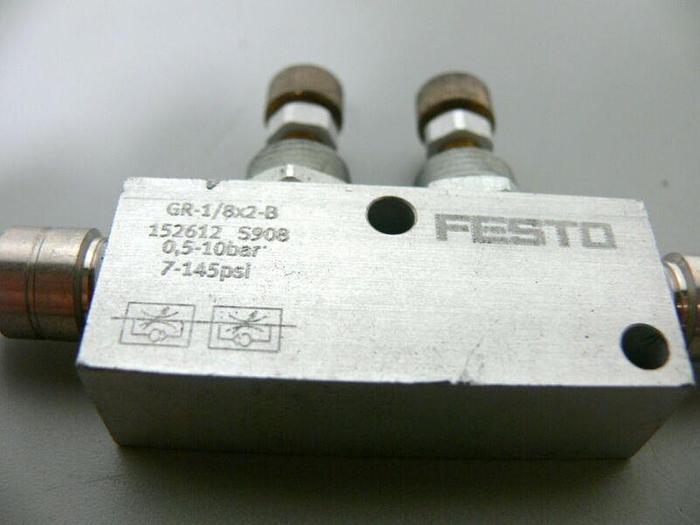 Used Festo GR-1/8x2-B Flow Control Valve