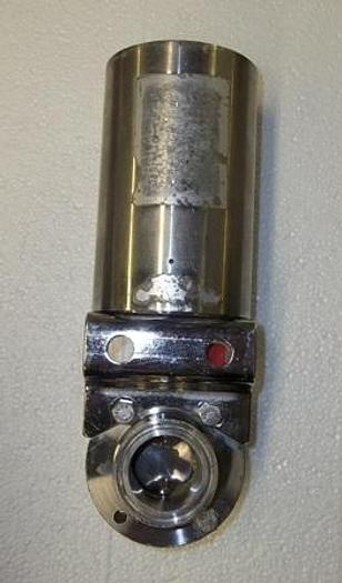 Used 1 1/2" Air Actuated Stainless Steel Butterfly Valve - Stainless Fittings Equipment