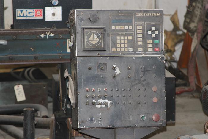 Used MG 12' x 24', 4 Oxy Torches, MG Systems 80 CNC