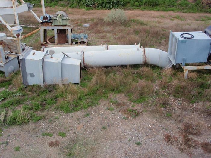 Used Dryer, Fluid Bed, 4'6" X 21', High-Temp, Heyl & Patterson #C739501