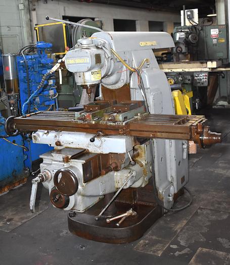 Used #3MI CINCINNATI-MILACRON "DIAL-TYPE" PLAIN HORIZONTAL MILL W/SWIVELING VERTICAL HEAD
