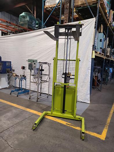 Used Clark 1500 Lb Pallet Jack Fork Lift Model CSM7 Lift Height 88" Power Lift & Power Drive