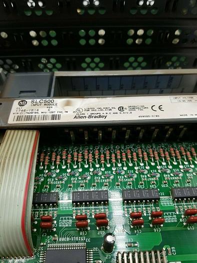 Used ALLEN BRADLEY 1746-P2 Ser C. 1746-IB16 Ser C. 1746-A7 Ser B
