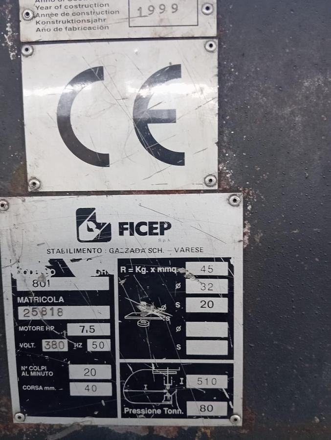Usato FICEP PUNZONATRICE 