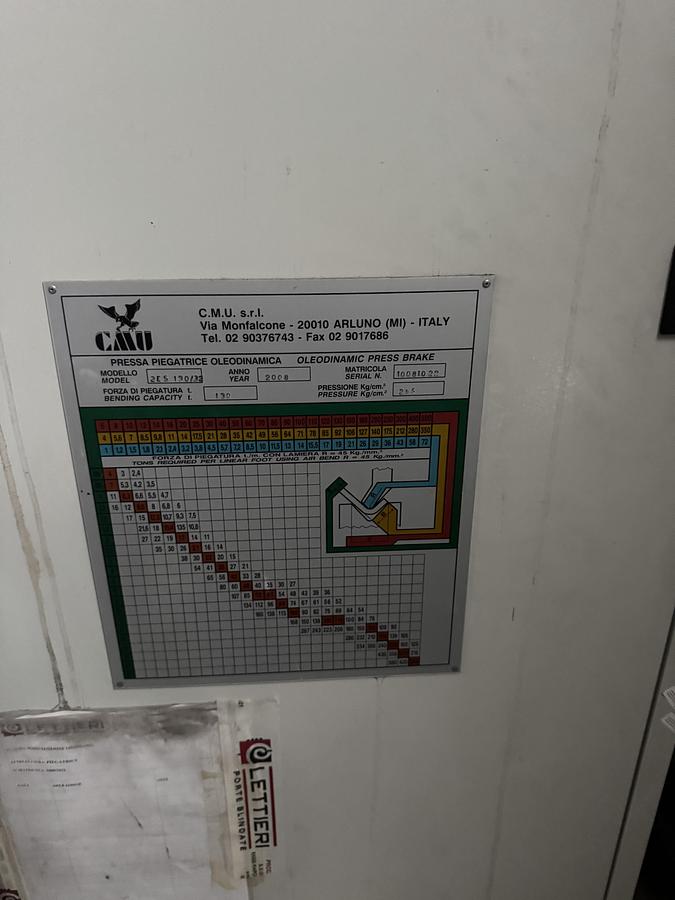 Usato PRESSO PIEGATRICE USATA CMU MODELLO B.T 130-32