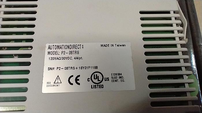 Used Automation Direct P2-08TRS Isolated Relay Output Module GH113