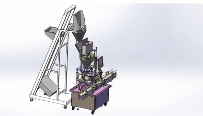 Used COMPLETE PICKLED VEGETABLE FILLING SYSTEM Model - LW-FSP20