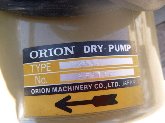 Used Pump, Vacuum, 2 HP, Dry Vane, Orion, Mdl KRX-6 #S744412