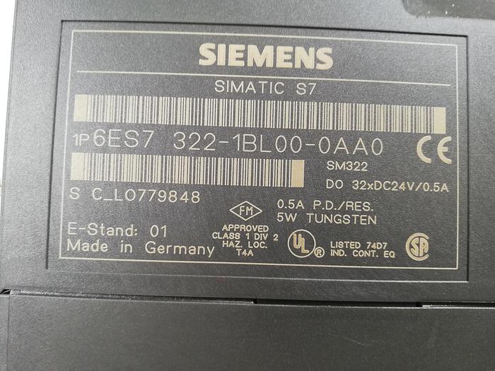 Used Siemens SIMATIC 6ES7 322-1BL00-0AA0