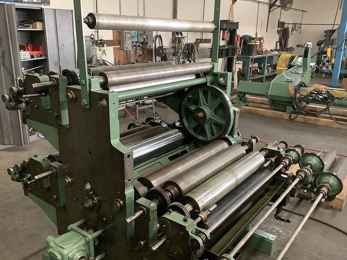 Used 31" W&H ALINA X 3 COLOR PRINTER FLEXOGRAPHIC PRINTING PRESS - PENDING
