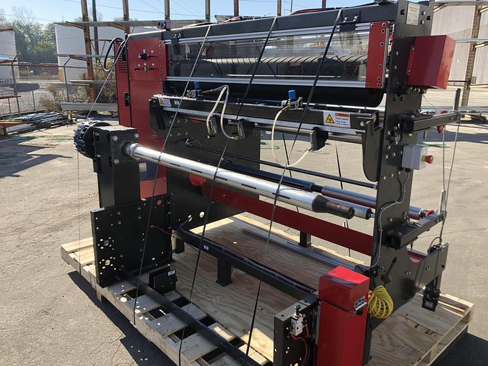 Used 60" ROSENTHAL DUPLEX SLITTER REWINDER 18" REWIND DIAMETERS MFG. 2016
