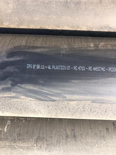 HDPE 8" DR11/ HIGH DENSITY POLYETHYLENE PIPE 200psi
