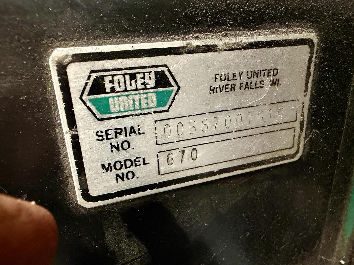 Used Foley 670 Bedknife Grinder
