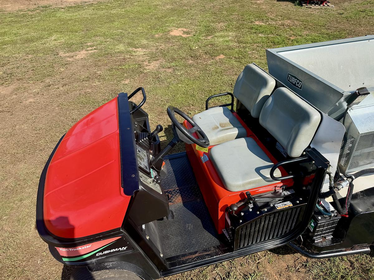 Used 2013 Cushman Truckster with Turfco 1530