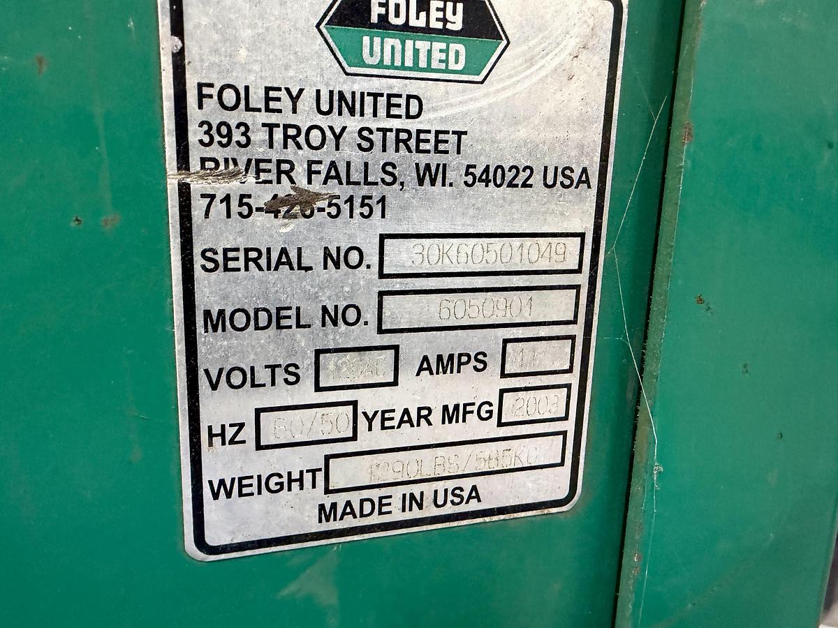 Used Foley 605 ACCU-Sharp Spin/Relief Reel Grinder