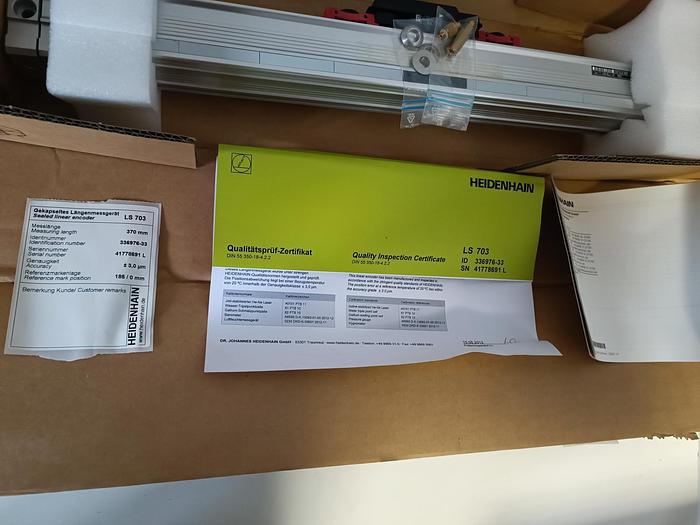 Inkrementales Längenmessgerät + Zertifikat, LS703, ML 370mm, Heidenhain, neu