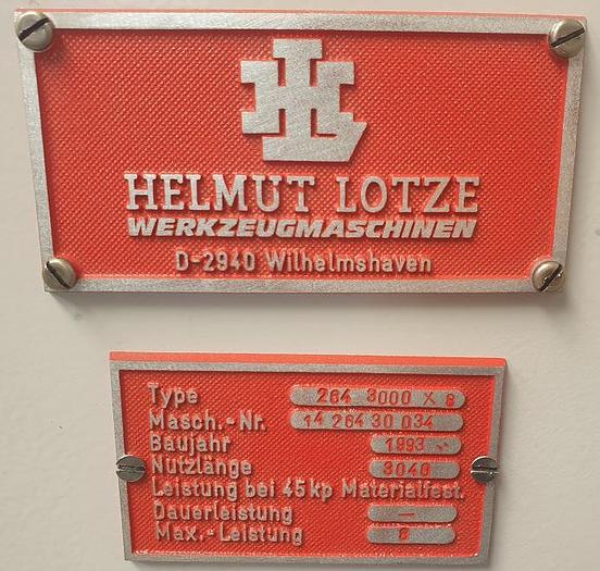 Gebraucht Hydraulische Tafelschere Lotze 264.3000 x 8