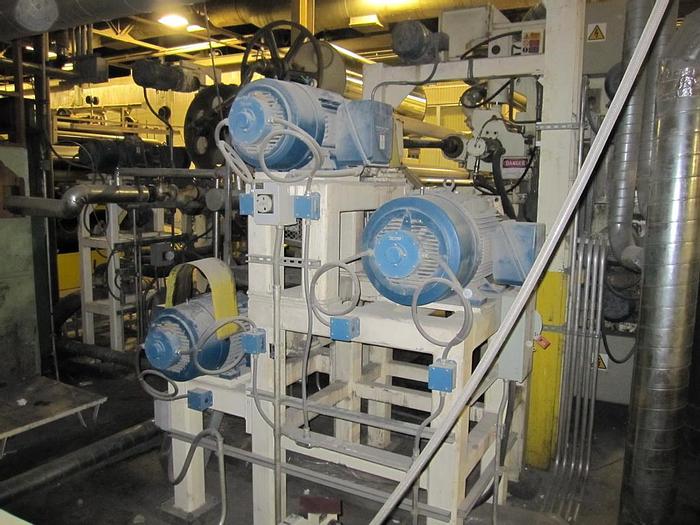 Used Beloit 87" Trim Paper Machine, With Voith Air Pad Headbox 90" Pond, Knockdown Fourdrinier Suction Couch, Suction Press, No Dryer Section, Size Press, 3 Roll Hot, Soft 2500 Pli Calender, Rice Barton Reel, Cameron Winder #27156