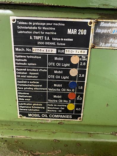 Used Tripet MAR 200 Cylindrical ID Grinder