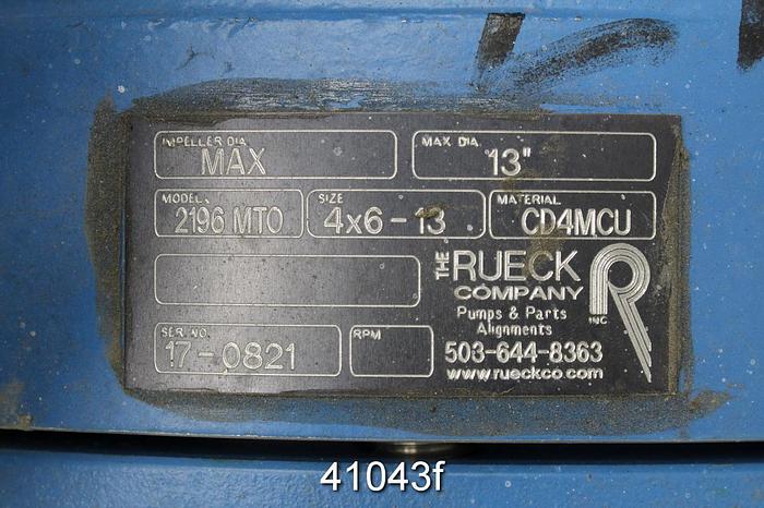 Unused Summit 2196 4x6x13 Pump #41043