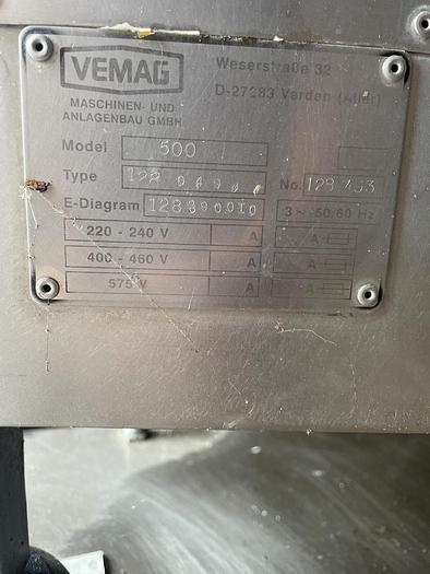 Used Reiser Vemag 500 Stuffer w/878 PLC Controls