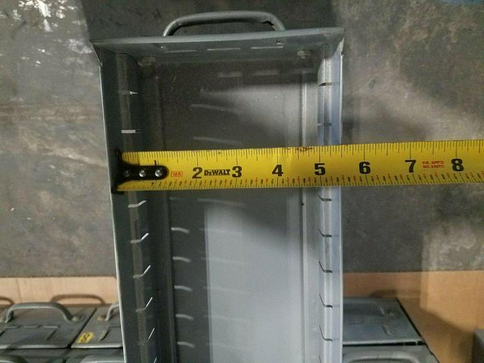 Used Industrial Metal 18 Drawer Tabletop Storage Cabinet for Screws Bolts Tools