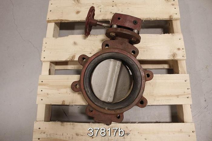 Used Tomoe 200A 8" Hand Operated Butterfly Valve #37817