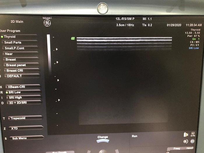 Gebraucht GE Voluson i BT14 tragbares Ultraschallsystem inklusiv Trolley mit 1 Sonde, ROM DVD