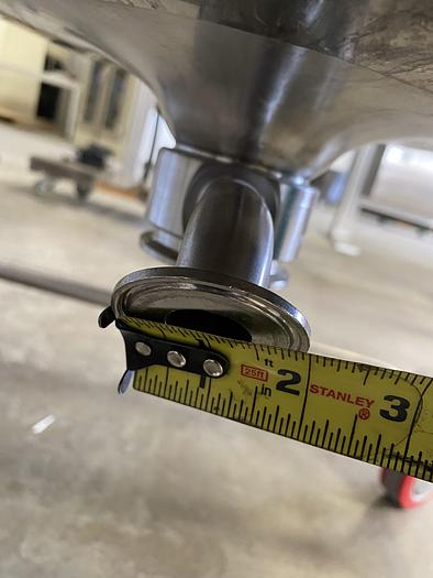 Used Feldmeier 600 Liter Stainless Steel 60 PSI Jacketed Vessel w/ Bottom Agitator