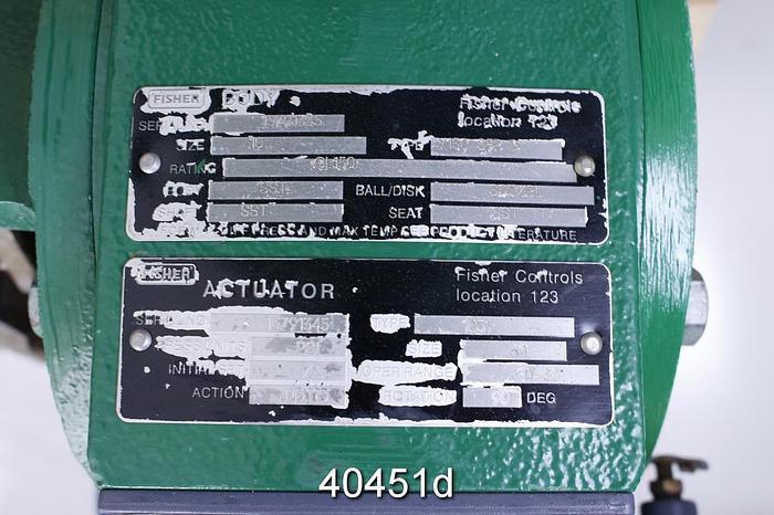 Used Fisher V150 Series B 10" Vee Ball Valve #40451