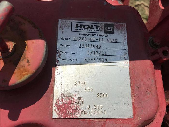 Used 2002 Caterpillar 3126-B-DI Turbo Diesel Engine 6 cylinder