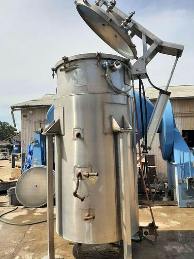 Used Tank, 700 Gallon, S/st, Jkt, 100 PSI, Lee Industries #S744714