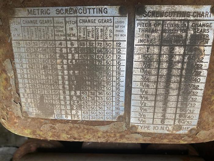 Used Oldfield & Schofield Gap Bed Center Lathe