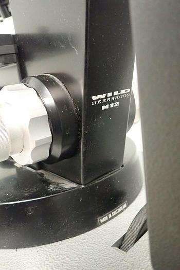 Used Wild Heerbrugg M12 1.25x Trinocular Microscope with 6 Objectives