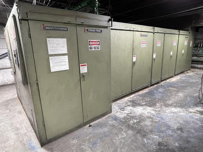 Used 1999 INDUCTOTHERM 7000 KW MEDIUM FREQUENCY FURNACE SYSTEM