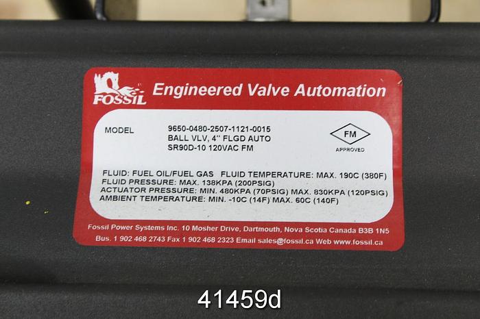 Used FPS Model 9650-0480-2507-0015 4" Ball Valve #41459