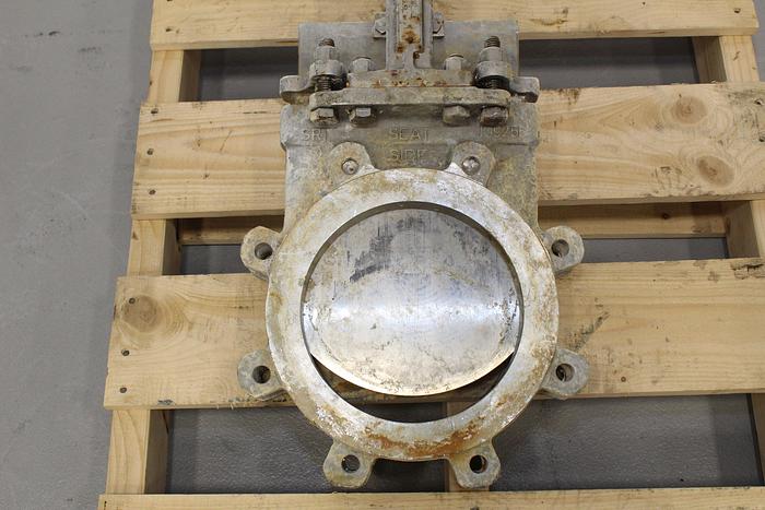 Used Davis Valve Co. 8" Hand Operated Knife Gate Valve #44025