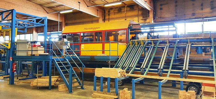 Used Hundegger K2-4 BHF joinery line  for log house production