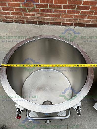 Used Ross  PVM 40 Stainless Steel Triple Shaft Mixer w/ Two 40 Gallon Tanks