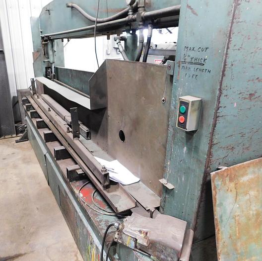 Used Betenbender 10' x 1/4 Hydraulic Shear 250-10