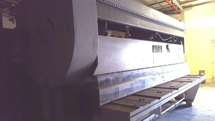 Used Cleveland Crane Steelweld 8D 12 Foot 1/2" Squaring Shear with back gauge MFG USA