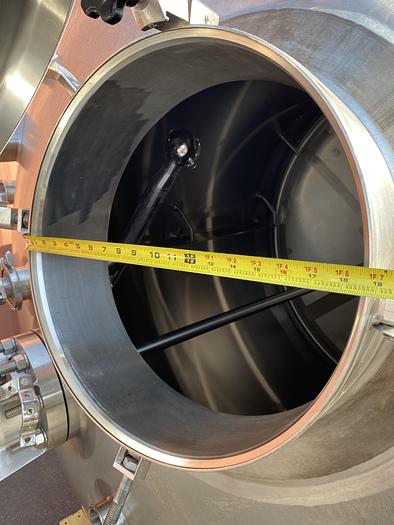 Used Paul Mueller 1000 Gallon Stainless Steel Jacketed Reactor w/ 5 HP Motor