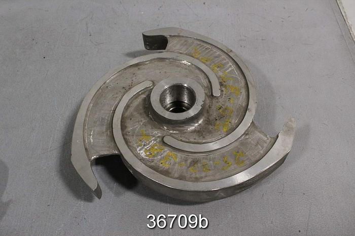 Used Warren 4PL15 Pump Impeller, 3-Vane, 14" Diameter, L57H006 #36709